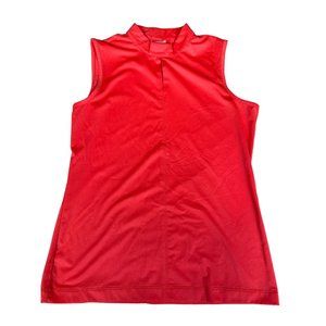 Tail Activewear Women Small Magnetic Closure Sleeveless Top Bright Orange Pink